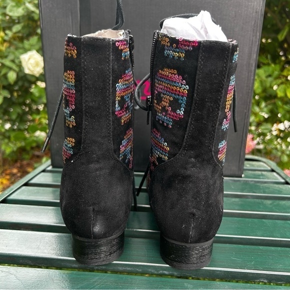 Iron fist sugar hiccup sequin combat boot - Picture 4 of 6